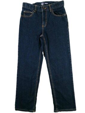 Wonder Nation Boys 12H HUSKY 12 Dark Wash Blue Jeans Relaxed Straight Leg Casual